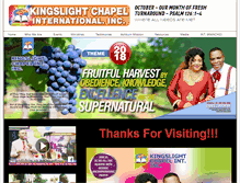 Tablet Screenshot of kingslightchapel.org